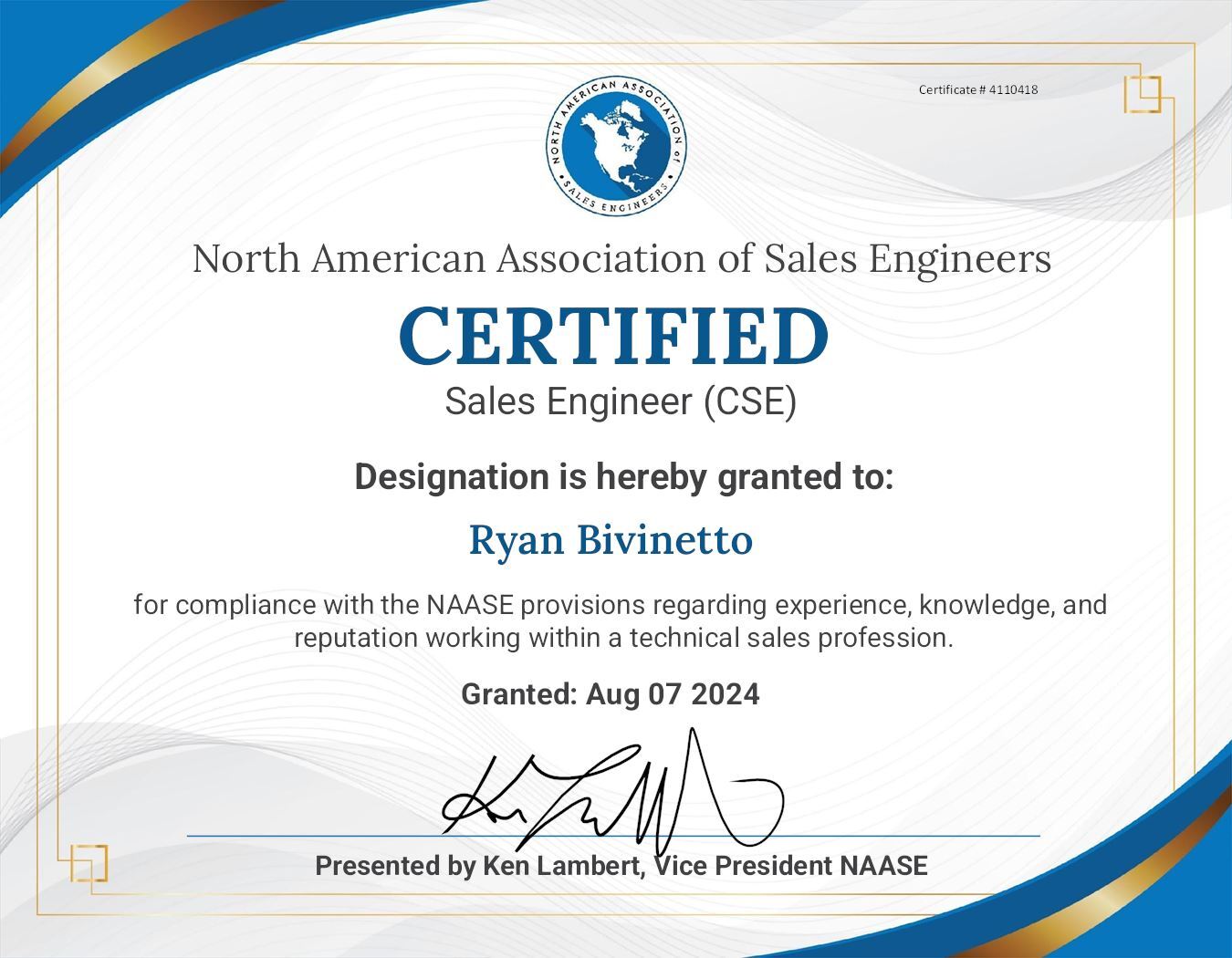 NAASE Certification