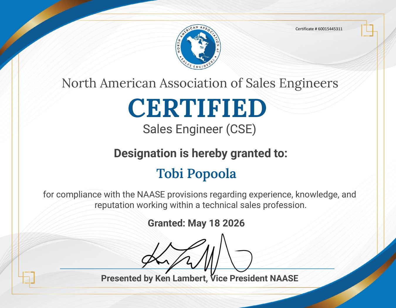 NAASE Certification